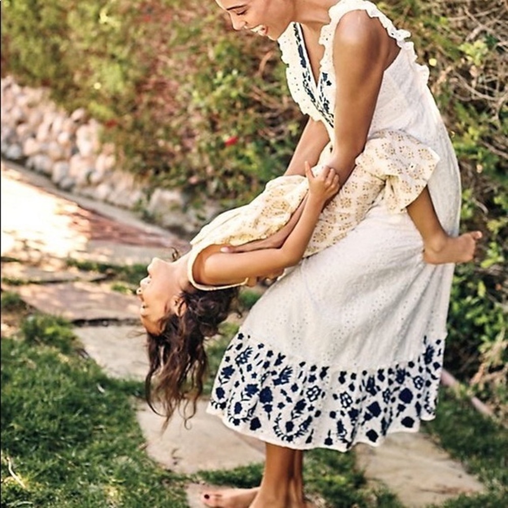 Embroidered Eyelet Maxi Dress by Allison New York
